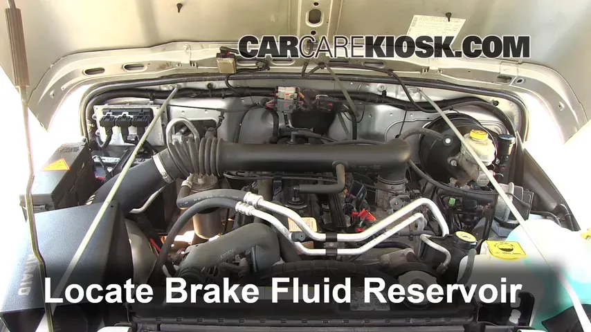 2004 Jeep Wrangler Rubicon 4.0L 6 Cyl. Brake Fluid Check Fluid Level